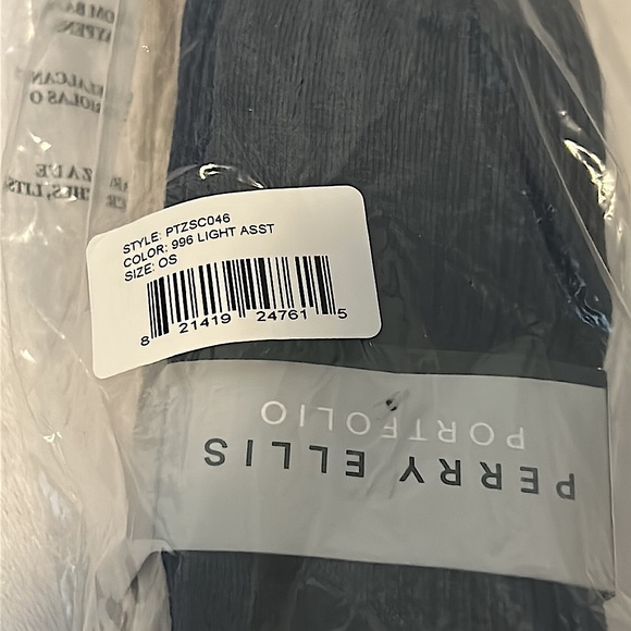 Perry Ellis Portfolio Mens 5-Pk. Ribbed Crew Socks Size 7-12 Khaki/Gray/Blue New - Picture 5 of 5